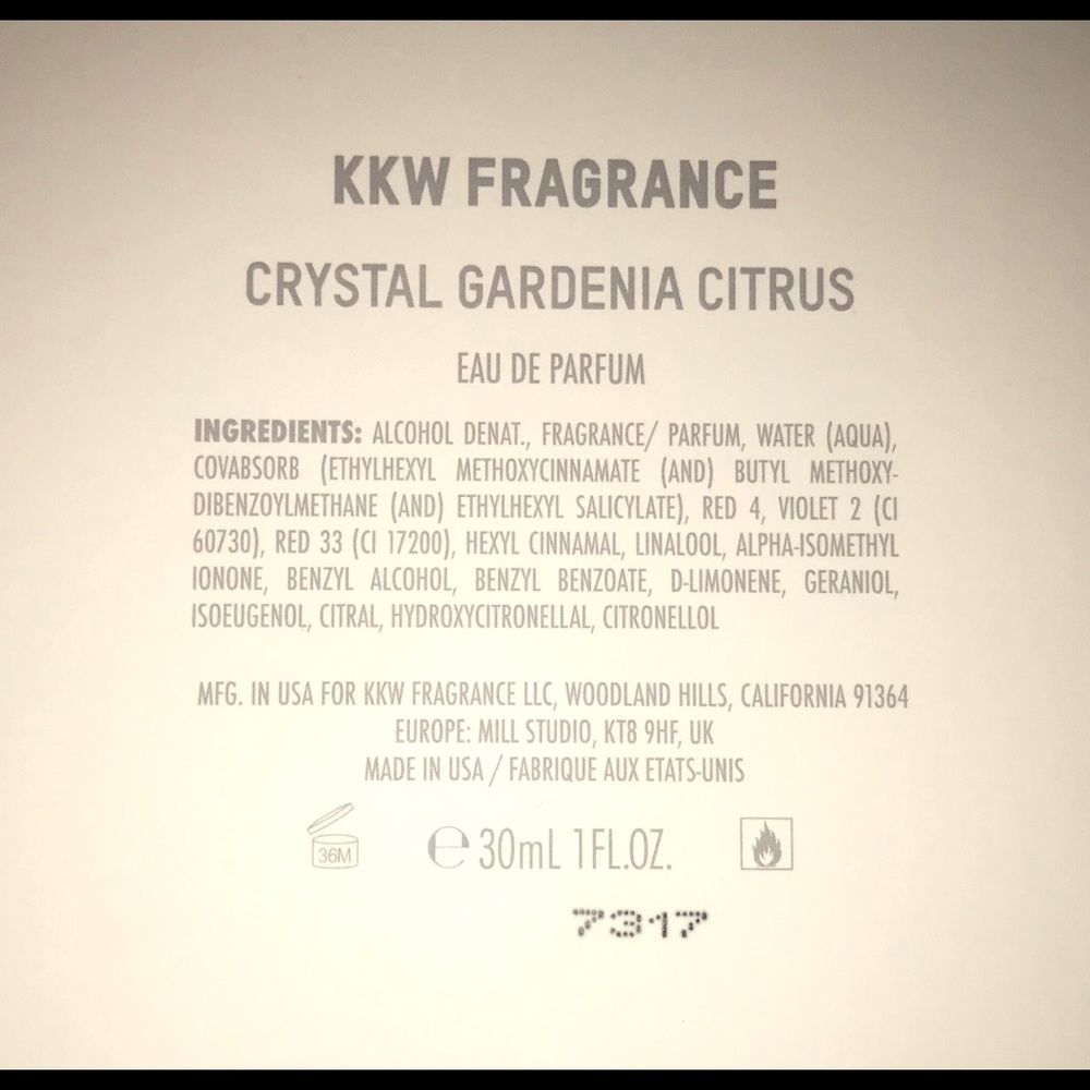 NWOT KKW FRAGRANCE